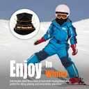 Kids Winter Neck Gaiter Fleece Neck Warmer, Windproof Cold Weather Face Scarf for Skiing School Outdoor (Ages 3–12)