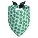 2 Pack QUQULE St. Patrick's Day Dog Bandana Small 1PCS, Green Scarf for Boy and Girl, Durable Triangle Reversible Bibs Handkerchief for Puppy Pet