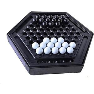 Chess Sets Board Game - Abalone Family Strategy Game for Adult, Desktop Home Marble Chess Game Set for Intellectual Development, Table Games & Party Fun