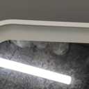 ROLOVE 8x10 Inch Lighted Vanity Mirror, 3-Color Dimmable LED Lighting & Touch Control, Portable Makeup Mirror with U-Bracket for Travel/Dressing Room (White)