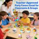 Prefilled Easter Eggs with Bunny Building Toys | Easter Basket Stuffers Fillers for Kids Gifts, Egg Hunt Prizes, Party Favors & Decorations for Boys & Girls