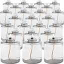 Hyoola Long Burning Liquid Candles - 80 Hour Burn Time, 24 Pack - Survival & Emergency Use