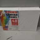 Canvas Boards for Painting 48 Pack 9x12 Inch Painting Canvas Panels, 100% Cotton White Blank Canvas Boards for Painting, Art Supplies Paint for Acrylics Oil Watercolor Tempera Paints, 9"x12" - 48pcs