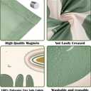 4 Pcs Fluorescent Light Covers - Classroom, Office 4 x 2 Feet Flame Retardant Magnetic Covers for Ceiling Lights Filters (Bohemia-1234)