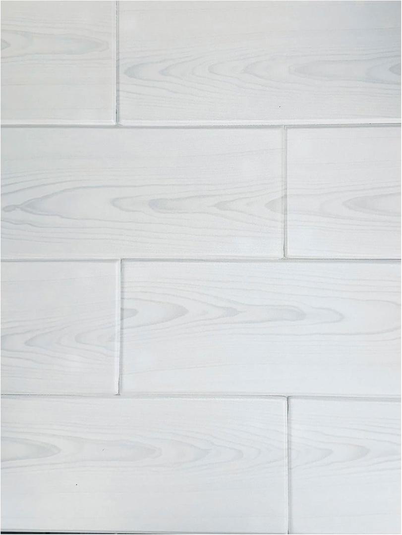 À LA MAISON CEILINGS WP02CW Foam Wood Ceiling Planks, Country White, 48