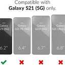 Crave for Galaxy S21 Case, Shockproof Protection Dual Layer Case for Samsung Galaxy S21, S21 5G (6.2 inch) - Black