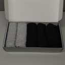 AIRCUTE Urine Incontinence Underwear for Men Washable Leak Proof Absorbency Boxer Briefs Bladder Control 60ML with Fly 5 Pack (M,Black3-Grey2)