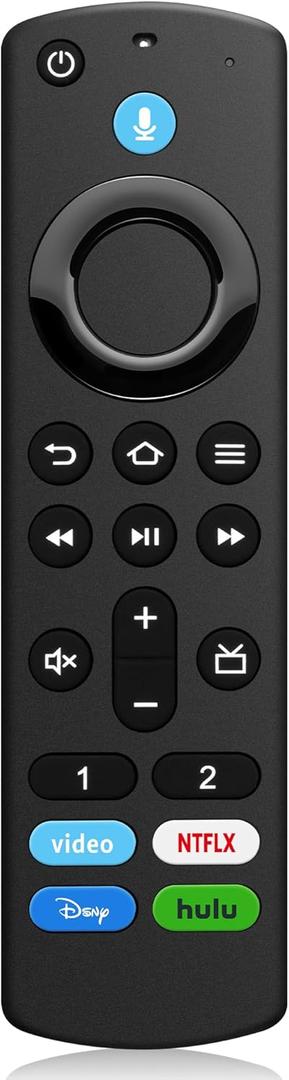 Replacement Voice Remote Control fit for Fire Smart TVs Stick/TV Cube/Lite/4K/4K Max and fit for Insignia/Toshiba/Pioneer Smart TVs