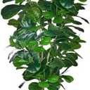 VECELO Artificial Fiddle Leaf Fig Tree 6FT(71in), Tall Fake Floor Plants with 150 Large Realistic Leaves in Plastic Pot for Indoor Outdoor Living Room Home Decor