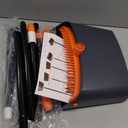 TreeLen Broom and Dustpan Set with 52" Long Handle for Home Kitchen Room Office Lobby Floor Use Upright Stand Up Stand Up Broom with Dustpan Combo