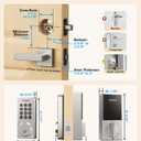 Philips WiFi Smart Keypad Deadbolt Lock, App Remote Control, No Hub Required, Support Alexa & Google Assistant, Keyless Entry Door Lock with Auto Lock, Digital Smart Locks for Front Door, Satin Nickel