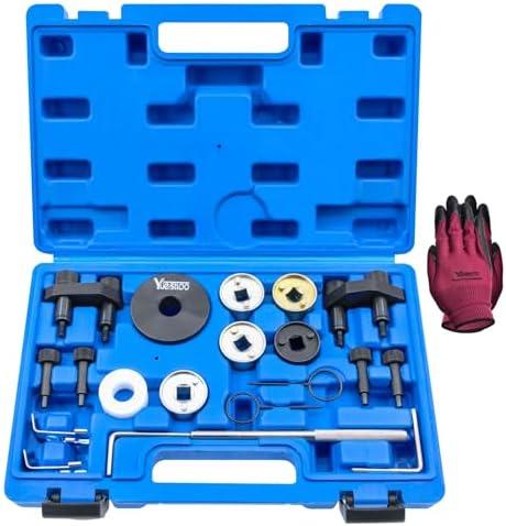 Yuesstloo Camshaft Crankshaft Engine Timing Tool Kit, 19PC Set Compatible with Audi VW 2006-2018 EA888 1.8 2.0 TSI TFSI T10352 T10368 T40011 T40196 T40267 T40271 T10060A T10354 Upgrades Version