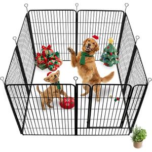 Dog Playpen,40 in(H) 7 Panels 1 Gate Pet Fence