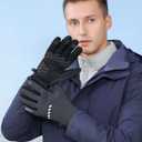 Winter Gloves for Men Women Cold Weather,Waterproof Winter Bike Gloves for Men Warm with Touchscreen Fingers,for Cycling,Driving,Motorcycle (Medium, black)