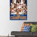 Trends International NBA New York Knicks - 2026 NBA Finals Champions Wall Poster with Pushpins, 34L x 22.4W, Premium Poster & Push Pin Bundle