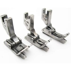 CKPSMS Brand -3Sizes(3PCS) Industrial Sewing Machine Hinged Presser Foot #SP-18L 1/16+1/8+1/4 with Left Guide (SP-18L 1/16+1/8+1/4 with Left Guide)