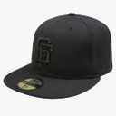 New Era MLB Black on Black 59FIFTY Fitted Cap, 8