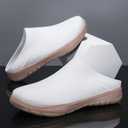 Lightweight Slip-On Clog Shoes for Women & Men  Breathable Knit Upper, Soft Cushioned Sole, Indoor Outdoor Comfort Mules (6, White)