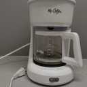 Mr. Coffee 2134286 5-Cup Mini Brew Switch Coffee Maker, White