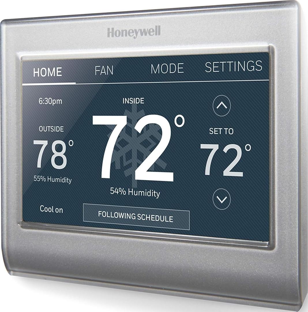 Honeywell Home RTH9585WF1004 Wi-Fi Smart Color Thermostat, 7 Day Programmable, Touch Screen, Energy Star, Alexa Ready, Gray
