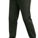 Men's Casual Chino Pants - Joggers Style Slim Fit Tapered Comfort & Durability Sweatpants, Size L