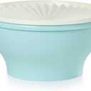 Tupperware Heritage Collection 17.25 Cup Bowl with Starburst Lid, Light Blue Vintage Color, Dishwasher Safe and BPA Free (4.1 L)