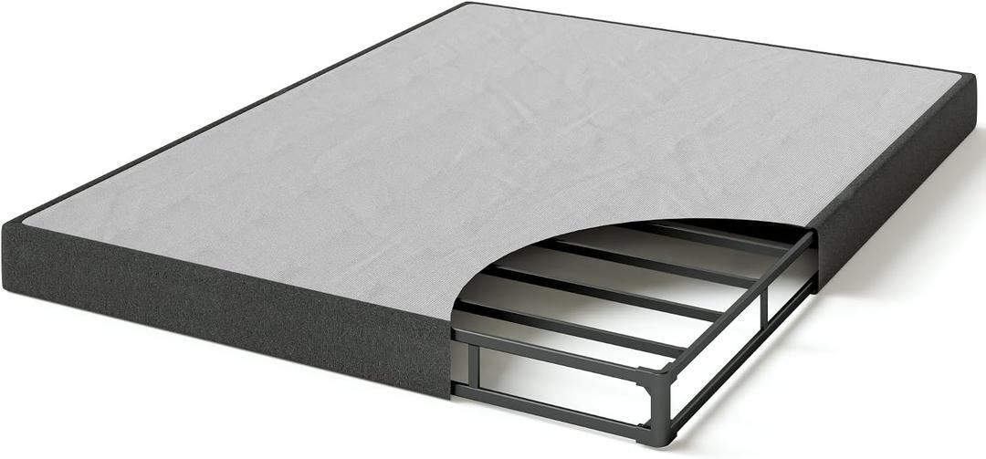 Zinus 5 Inch Full WonderBox(TM) Smart Box Spring, Quick Assembly Mattress Foundation, Durable Metal Frame, Grey