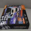 Slot Car Race Track Sets with 4 Slot Cars, Electric Race Car Track Include Slope Circular Overpass Track, Dual Racing Game Featuring Flash Bridge and Pendulum, Gifts Toys for Boys Kids Age 6 7 8-12