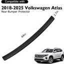 Rear Bumper Protector for VW Atlas 2018-2024 2025 2026,ABS Material Rear Bumper Guards for Volkswagen Atlas Accessories(No for Atlas Cross Sport Models)
