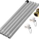 Stainless Steel Flagpole with Rotation Function Detachable Outdoor Flag Holder for Easy Installation Walls Yards Roofs Trucks Durable and Wind Resistant Design (Multi)