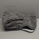 HOMEIDEAS 3 Pieces Bathroom Rugs, Ultra Soft Non Slip Absorbent Chenille Toilet Bath Mat Set (Grey) (1'8" x 2'8" (17"x24"+20"x32"+U Shape 20"x24"))
