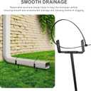 Downspout Bracket,Heavy Duty Size-Adjustable Storm-Proof Downpipe Bracket