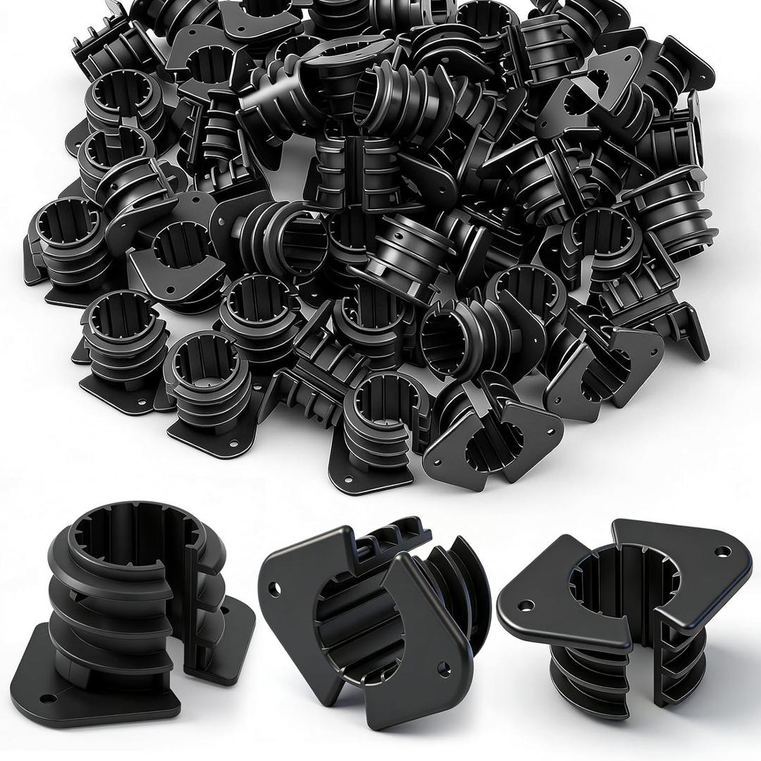 50 Pcs 3/4 Inch Thru Stud Isolation Clamp Durable Pipe Supports for Pex, Copper, Wood, Cpvc Pipe Applications Sturdy Plastic Clamp for Long-lasting Reliability