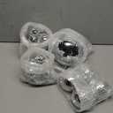 MTLEE 20 Pcs Disco Balls Decoration Mirror Disco Ball Assorted Silver Mini Glass Different Sizes Reflective with Rope for 70s Wedding Dance Music(6, 4, 3. 2, 2 Inch)