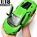 1/18 Scale Diecast Cars, Compatible for Lamborghini Model Car Kit for Adult, 10.7 x 5.0 x 2.6 inches