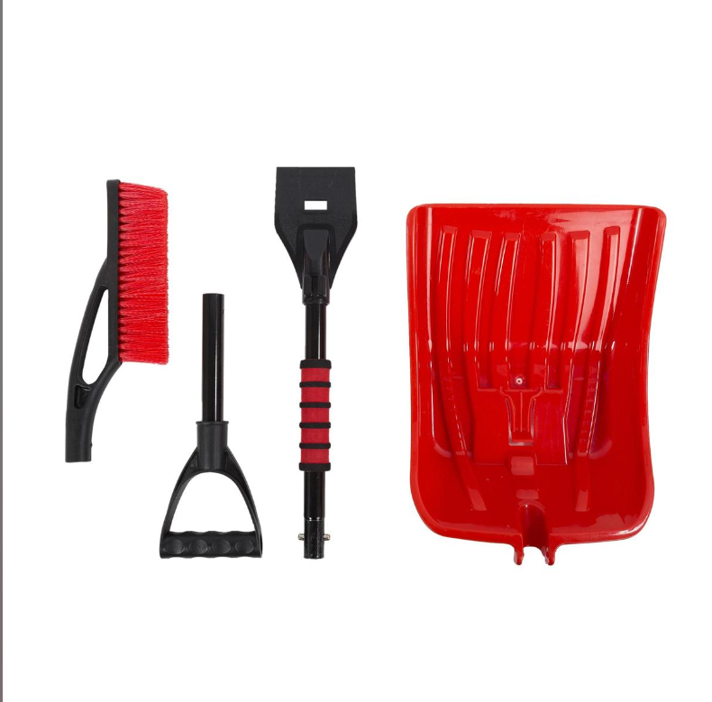 Nordic T. 3 Piece Snow Shovel & Scraper Set, Winter Auto Kit