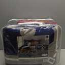 Lush Decor Baseball Game Reversible Quilt Queen Size 5 Piece Set Full/Queen Navy & Gray - Kids Bedding Set Full Quilt - Sports Decor - Baseball Bedding