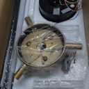 YITAHOME 60 Inch Ceiling Fan with Light and Remote, 5 Blades with Crystal Rod Design, Modern Chandelier Ceiling Fan with Reversible Quiet Motor, Indoor Fan with 3 LED Colors, Black&Gold