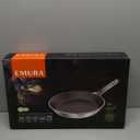 Emura Non Stick Frying Pan | 10 inch Professional Cookware Aluminum Nonstick Coating Skillet | PFOA and PTFE free, Scratch Resistant, Induction & Oven Safe Cooking | All stovetops