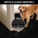 Front Door Mat 3' x 6', Low Profile Heavy Duty Door Mat, Non-Slip Large Commercial Floor Mat, Trap Dirt, Easy Clean Welcome Entry Mat Indoor Outdoor,for Entry, Garage,School,Dark Gray
