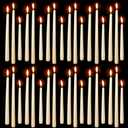 MTLEE Taper Candles 8/10/12 Multi Height Unscented Taper Candles 8 Burn Hours for Dinner Decorative Home Decoration Fall Thanksgiving Wedding Party Candlesticks(Beige, 36)