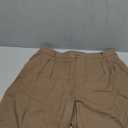 IWH Women's Linen Shorts Wide Leg Dress Casual Summer Pleated Shorts High Waisted with Pockets 7" Coffee, Size XL