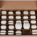 GasSaf Ceramic Briquettes Replacement for Select Turbo, Nexgrill Gas Grill Models, 2 x 2 x 0.8 inch, Set of 50 pcs