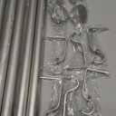 HEI! DEAR 2Pack Silver Curtain Rods 48 to 84 Inch(4-7FT),1 Inch Heavy Duty Curtain Rods,Adjustable Curtain Rod Set,Modern Decorative Drapery Rods,Telescoping Window Curtains Rods 36-88",Antique Silver