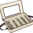 Flatware Storage Case - Durable 5 Compartment Silverware Storage Container Box with Removable Lid and Easy to Carry Handles - Large Capacity Keeps Your Cutlery Organized & Protected