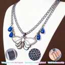 Jadive 4 Rolls 39.4 Feet Aluminium Necklace Chains 6.5 mm Twisted Links Spool Chain Jewelry Making Chains for Bracelet Necklace Jewelry Making(Colorful)