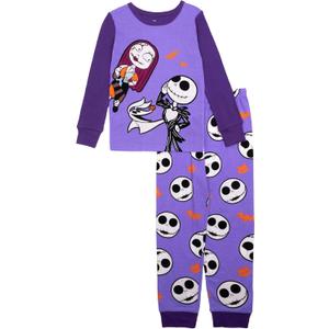 Disney unisex-child 2-piece Snug-fit Cotton Holiday Pajama Set, Soft & Cute for Kids (6)