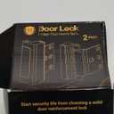 Home Security Door Lock Door Reinforcement Lock Door Locks for Kids Safety Flip Door Lock Latch Childproof Night Lock Door Security Front Door Child Safety Lock High Security Locks for Doors Inside (White)