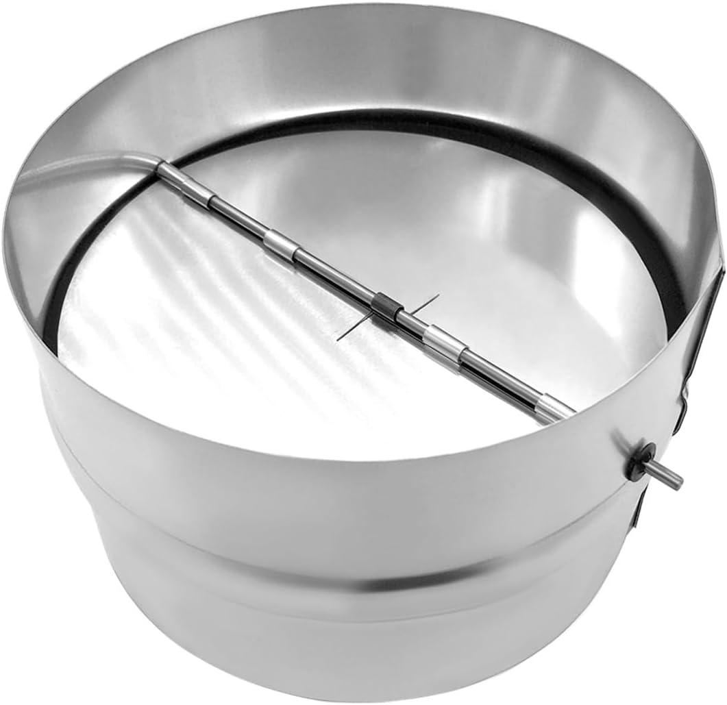 6 Inch Draft Blocker Backdraft Damper Duct Draft Stopper, One-Way Airflow Ducting Insert Backflow Preventer Inline Fan Vent Deflector for 6 Inch Duct Dryer Vent Hose(1Pcs)