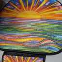 Colorful Sun In Horizon Car Seat Cushions, 6 Pieces, 17.3 X 13 in
